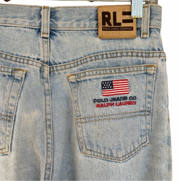 Vintage Y2K Ralph Lauren High Rise Light Blue Jeans - Picture 5 of 8